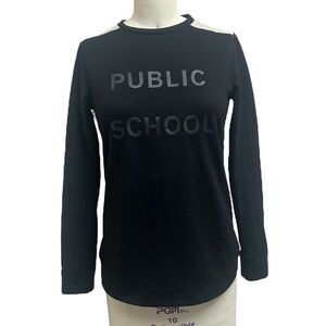 Public School New York Pull Over Sweater With Mat Lettering